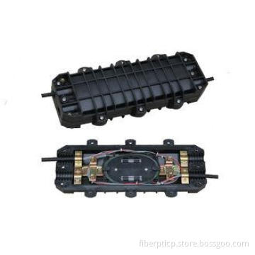 Horizontal Joint fiber splice closure with 4pcs Fiber Cable